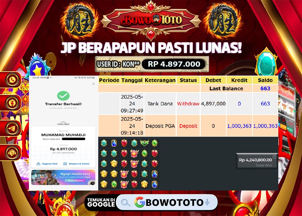 🎯 MAXWIN!! MENANG BESAR DI PERMAINAN PRINCES!!! BOWOTOTO BAYAR LUNAS RP 4.897.000!! 💸